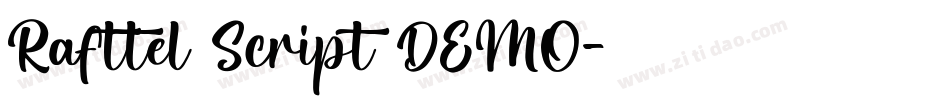 Rafttel Script DEMO字体转换